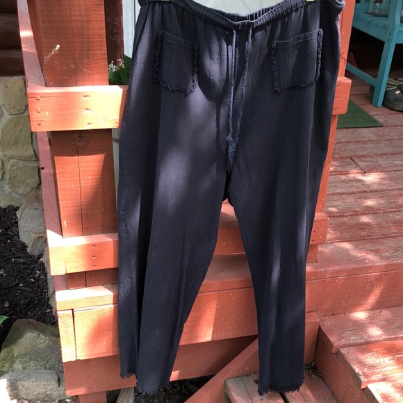Soft Surroundings Pants & Jumpsuits Soft Surroundings Black Cotton